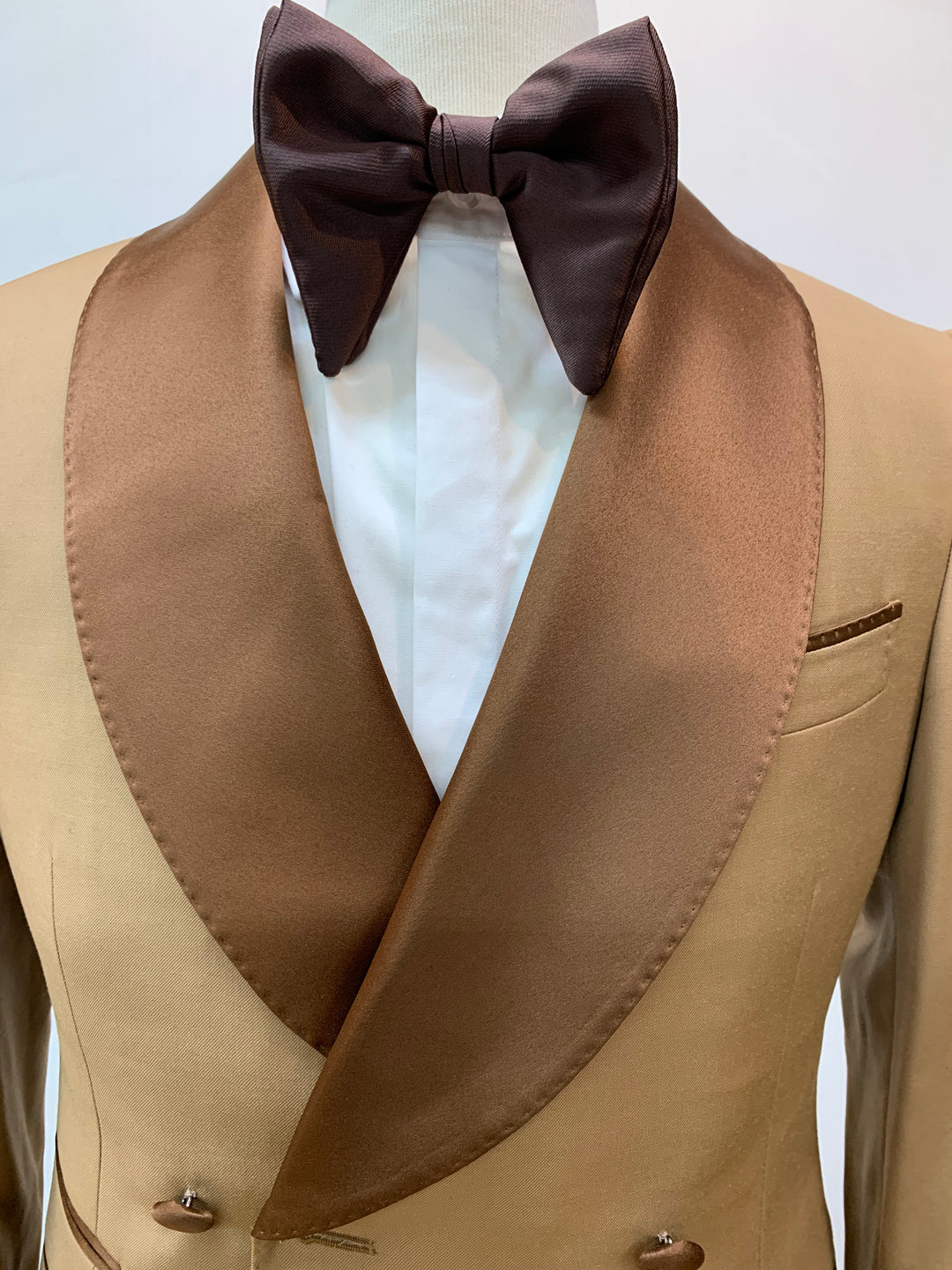 Shawl Double Breasted Brown Tuxedo