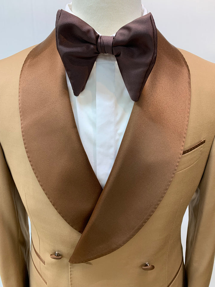 Shawl Double Breasted Brown Tuxedo