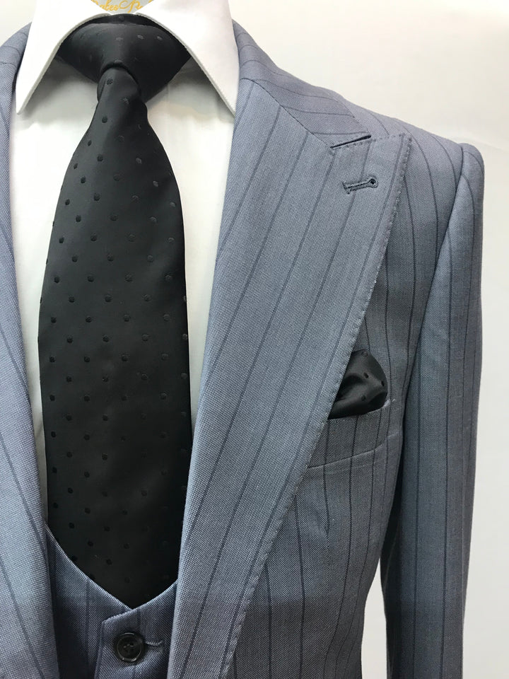 3pc Grey Tone Stripe