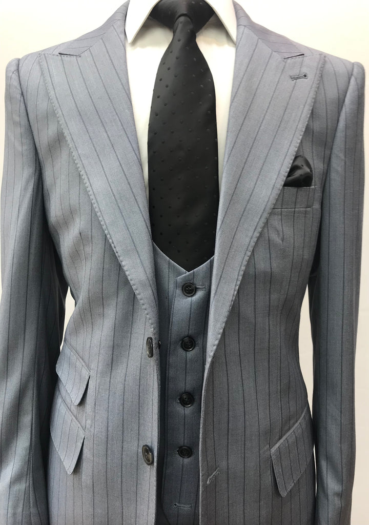 3pc Grey Tone Stripe