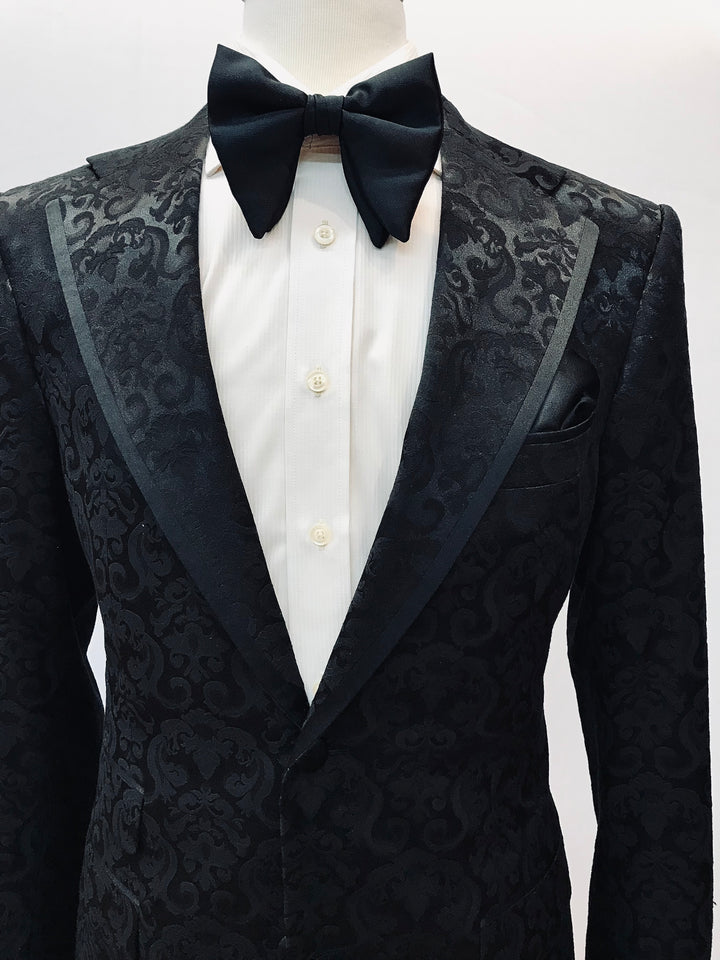 Black Paisley Tuxedo with Black Pant